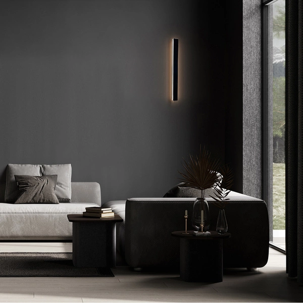 Kinkiet Bodo 40 cm czarny IP54 LED CCT