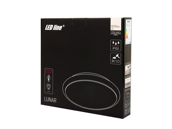 Plafon LUNAR 22W 1870lm 4000K neutralna IP65 czujnik ruchu i zmierzchu