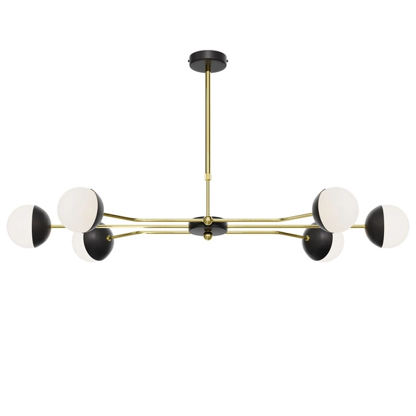 Nowoczesny Żyrandol TRENTO wys. 55-88cm 6xG9 14W IP20 | Złoty