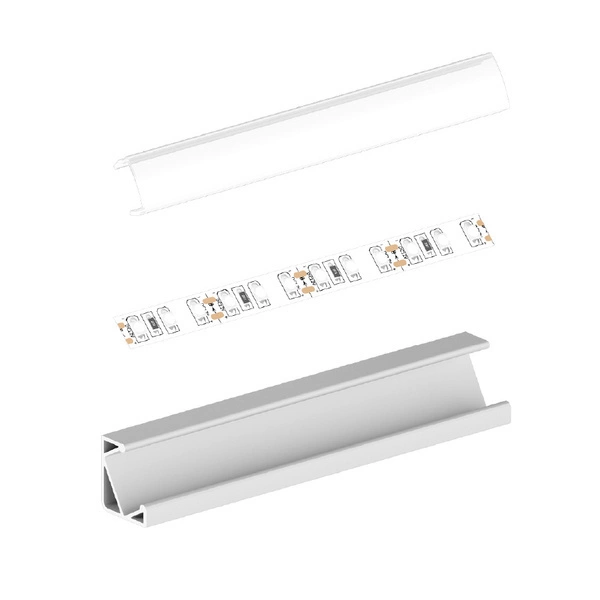 Profil LED P3-4 kąt 30/60 200cm szer. 13mm | do osłonek C1/C4 | srebrny