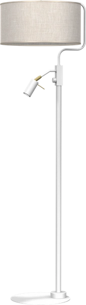 Lampa podłogowa LINO BIEL / LEN 1xE27 + 1x mini GU10