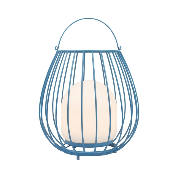 Lampa z przenośna na akumulator Jim LED 2700K Biała ciepła Metal | Niebieski