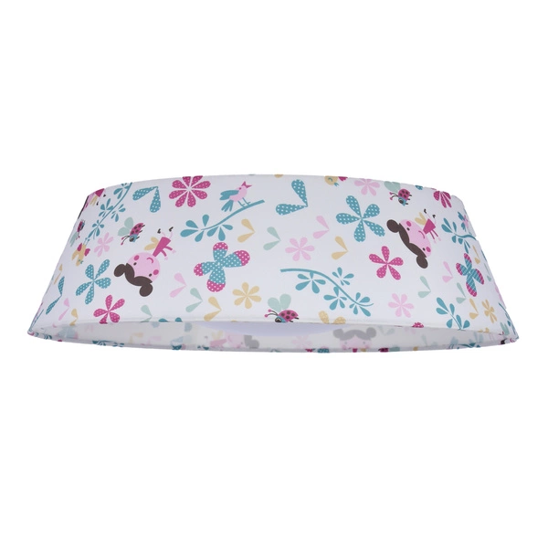 Lampa sufitowa dziecięca plafon GIRL 45 cm, 14-62994, kolorowy abażur, 16W LED, barwa zimna 6500K