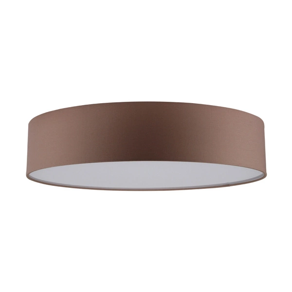 Lampa sufitowa Josefina 4xE27 maks. 25W biały metal/brązowy klosz z tkaniny 4794812