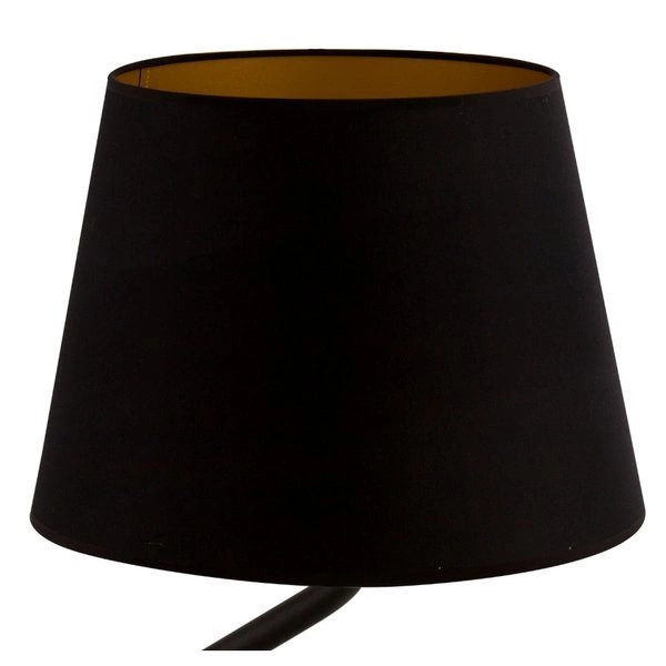 Stylowa lampka biurkowa stołowa nocna LIZBONA LAMPKA czarny/miedziany 50226