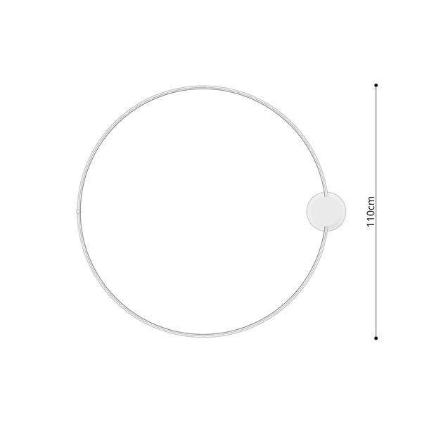 Nowoczesny plafon RIO 110 LED biały 70W barwa ciepła 3000K TH.133