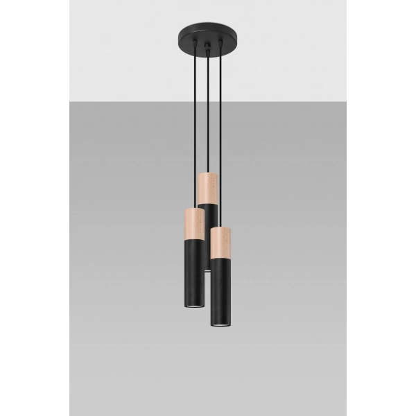 Lampa wisząca PABLO 3P SL.1014 czarna 3xGU10
