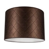 Abażur Cylinder E27 H35 Brązowy Tkanina Syntetyczna A0952