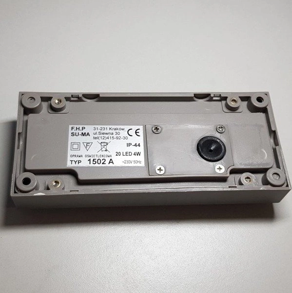 Natynkowa lampa schodowa MUR PC 1502A ciepła 3000K