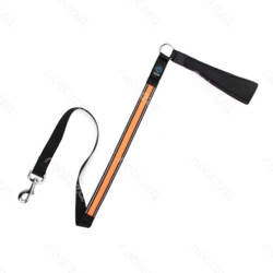 Świecąca smycz LED dla psa typ USB A dł. 120cm | pomarańczowy