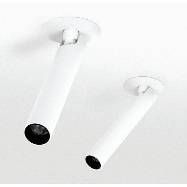 Oprawa wpuszczana reflektorek LUGO 9W ciepła 3000K biały/czarny śr. 6cm kąt 24st