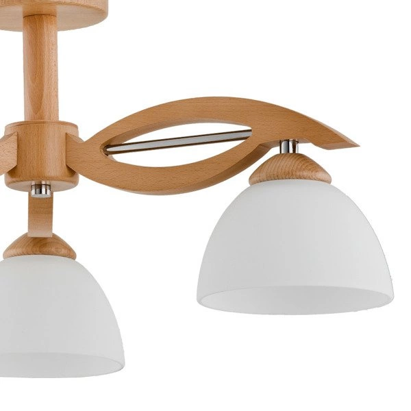 Lampa sufitowa żyrandol EMIR drewno śr. 53cm