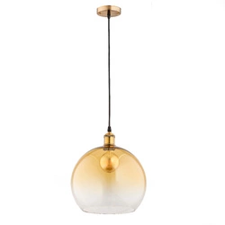 Lampa wisząca ALFA BETA ŻÓŁTA 1xE27 30cm | 61096