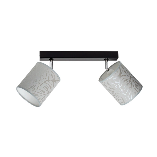 Lampa Sufitowa Mateo 2xE27 Max.25W Czarny Metal/Beżowa Tapeta 87800204