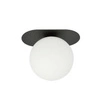 Lampa sufitowa Emibig PLAZA 1 Czarny/OPAL 1118/1
