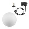 Lampa PROFILE SNOWBALL 11297 wys.110cm szer.16cm G9 IP20 | Czarny/Biały