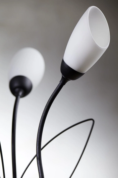 Klasyczna Lampa biurkowa GLORIOSA wys. 46cm 3xG9 14W IP20 | czarny mat