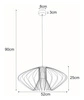 Lampa wisząca K-3407 CZARNY z serii TIZI II