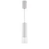 Lampa wisząca Manacor 1, biały/transparentny, 1x50W GU10