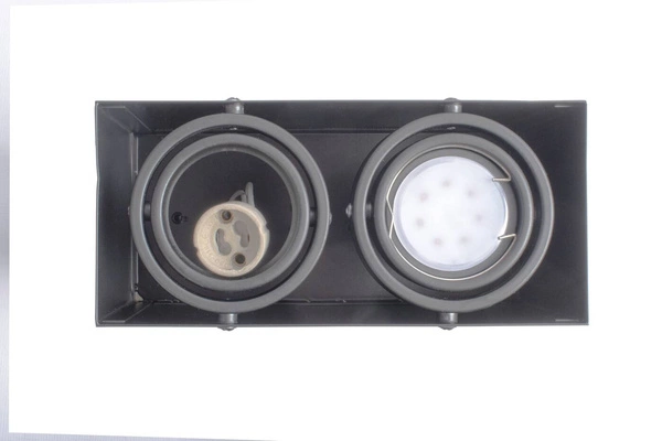 Oprawa natynkowa BLOCCO, ML843, szara, 2x7W LED GU10