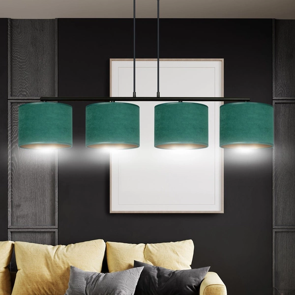 Lampa wisząca Emibig HILDE 4 BL GREEN 1051/4