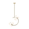 P0454-06Q-F7AA MOLECULE LAMPA WISZĄCA ZŁOTA/GOLD