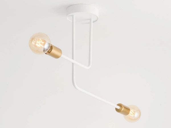 Lampa Sigma GINO 2 plafon biały złoty 32379