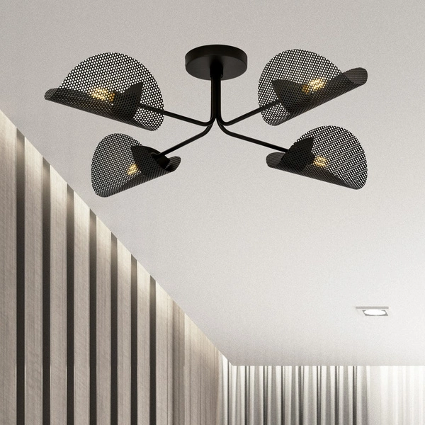Lampa sufitowa Emibig GOMEZ 4 Czarny oprawa oświetleniowa 1171/4