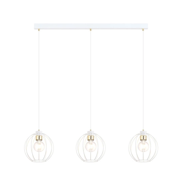 Lampa wisząca Emibig GINO 3 Biały/GOLD 1223/3