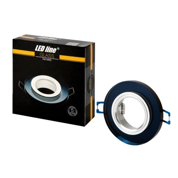 Oprawa szklana wpuszczana oczko GU10 / MR16 | czarny