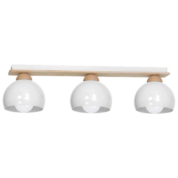 Lampa sufitowa nowoczesna DAMA biały szer. 64cm