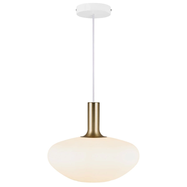 Lampa wisząca ALTON E27 60W Szkło | Biały