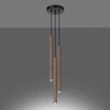 Lampa wisząca PASTELO 3P drewno