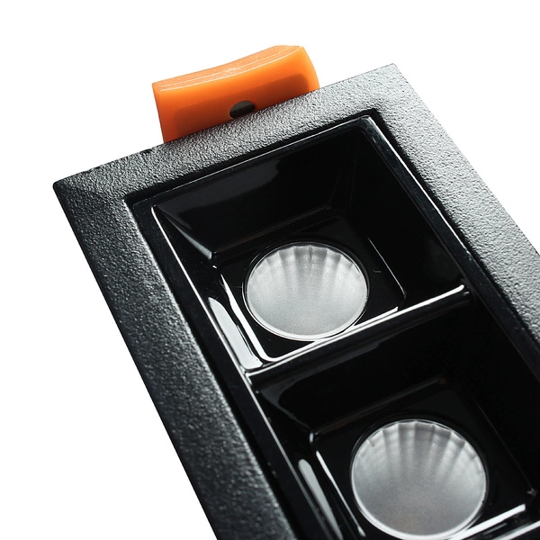 Lampa liniowa LED DARLI podtynkowa 30W 4000K neutralny | czarny