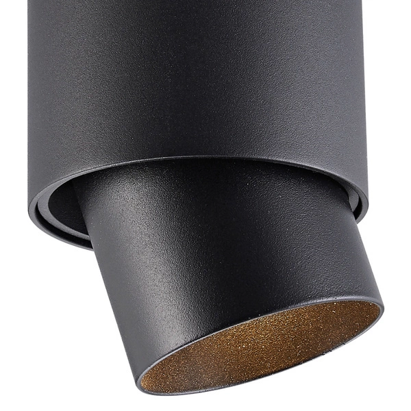 Lampa spot sufitowy do salonu i biura SCOPE1 GU10 50W wys. 15cm | czarny