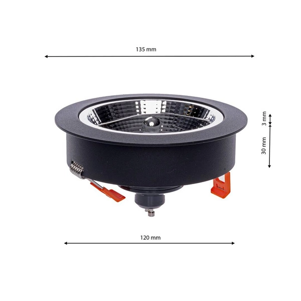 Oprawa podtynkowa REDONDO BLACK 1xAR111 GU10 ML5696