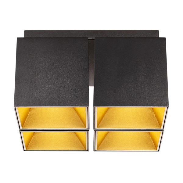 Reflektor ETHAN GU10 50W Aluminium | Matowa czerń