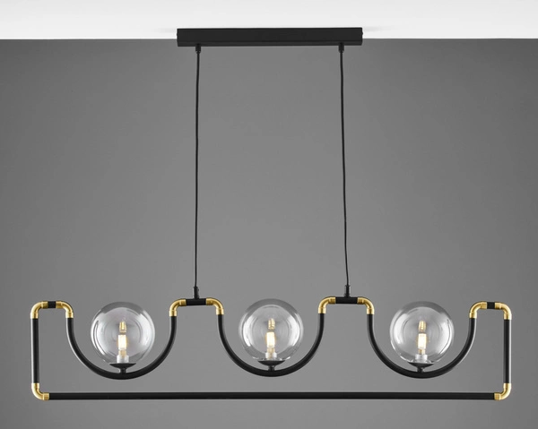 Nowoczesna Lampa wisząca HANZA wys. 30-100cm 3xG9 14W IP20 | Złoty