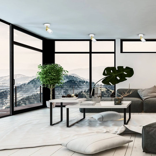 Kinkiet JOKER, MLP6128, biały/złoty, 1x8W GU10