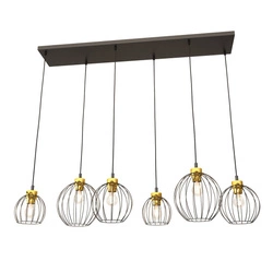 Lampa wisząca Emibig NANDO 6 BL GOLD 1368/6