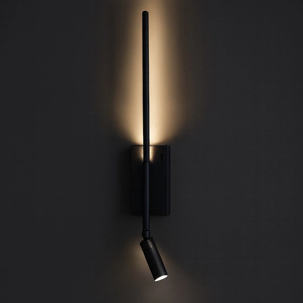 Kinkiet Torch Czarny 6W+3W 4000K