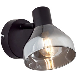 Lampa ścienna Brilliant Reflekt 1x18W E14 Czarny Matowy Szkło/Metal