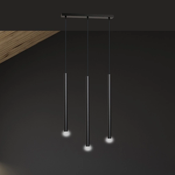 Lampa wisząca Emibig SELTER 3 Czarny 552/3