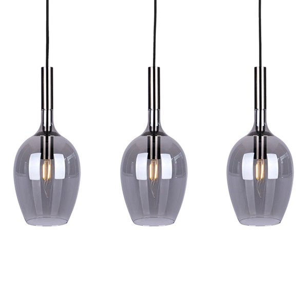Lampa wisząca LUGANO SMOKED 3xE14