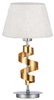 Lampa stołowa/nocna DENIS 41-23483 złoty/chrom/biały 1x60W E27