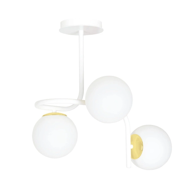 Lampa sufitowa Emibig RAGNAR 3 Biały GOLD 1033/3