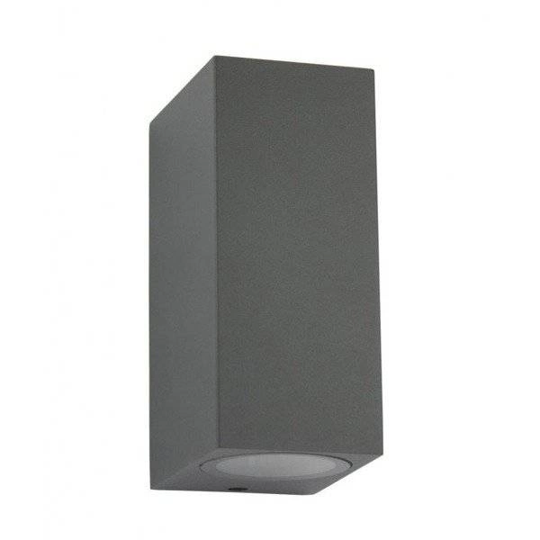 Kinkiet elewacyjny MINI II 15cm kostka 2xGU10 antracyt