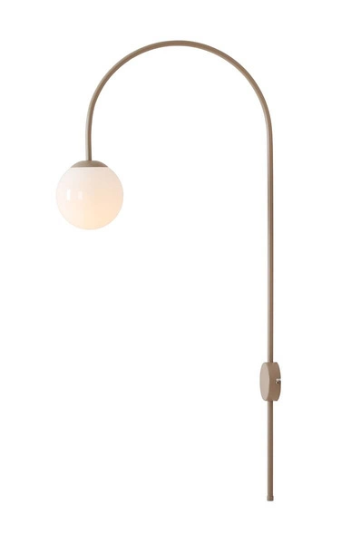 Aldex Stylowy kinkiet UNA BEIGE E14 | Beżowy 1116C17