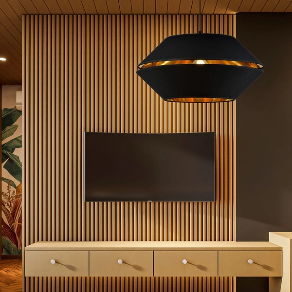 Lampa wisząca Emibig PIANO 1 Czarny/GOLD 1183/1