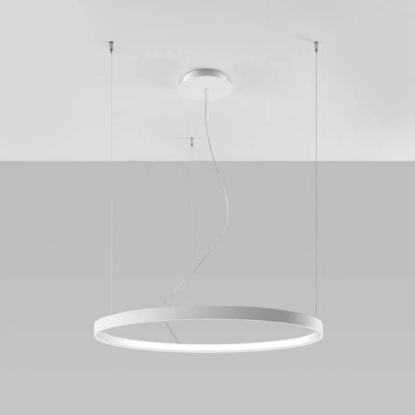 Nowoczesna lampa wisząca RIO 55 LED biała 30W barwa ciepła 3000K TH.105